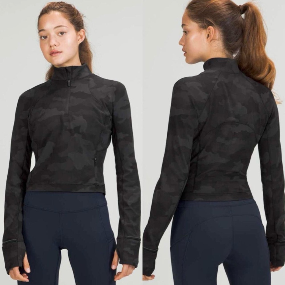 Lululemon Run Cropped Half Zip